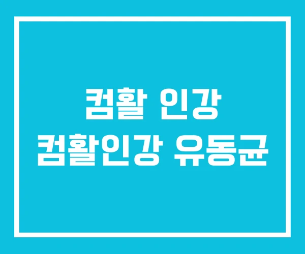 컴활 인강 컴활인강 유동균