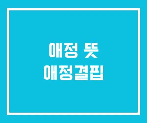 애정 뜻 애정결핍 애정 뜻 애정결핍